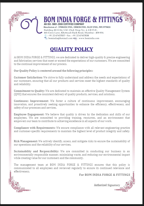 ISO 45001:2018 Certificate